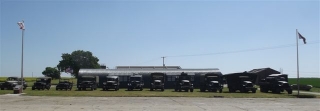 Line up of 493rd vehicles at Debach, May 27th, 2012